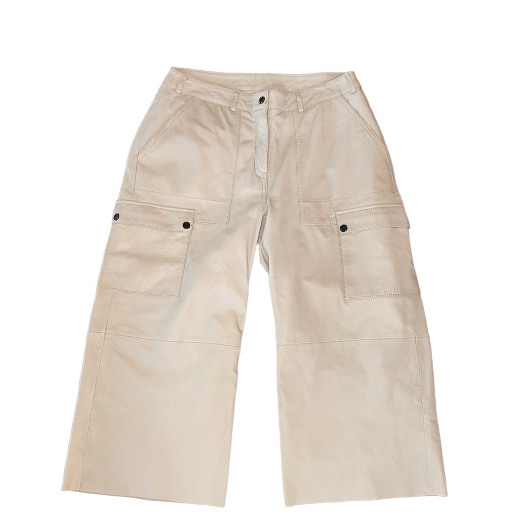Nwt Bod & Christensen Nadine Baby Breath Leather Cargo Pants